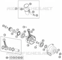 VILEBREQUIN / PISTON pour KTM 85 SX 17/14 de 2015
