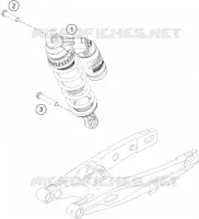 AMORTISSEUR pour KTM 85 SX 17/14 de 2014