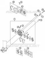 ETRIER DE FREIN AVANT pour KTM 85 SX 17/14 de 2014