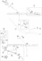 GUIDON / COMMANDES pour KTM 85 SX 17/14 de 2014