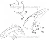 PLASTIQUES pour KTM 85 SX 17/14 de 2014