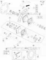 ROUE ARRIERE pour KTM 85 SX 17/14 de 2014
