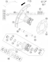 ROUE AVANT pour KTM 85 SX 17/14 de 2014