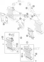 CIRCUIT DE REFROIDISSEMENT pour KTM 65 SXS de 2014