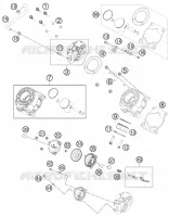 CYLINDRE / CULASSE pour KTM 65 SXS de 2014