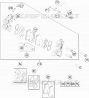 ETRIER DE FREIN AVANT pour KTM 65 SXS de 2014