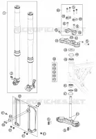 FOURCHE / T DE FOURCHE pour KTM 65 SXS de 2014