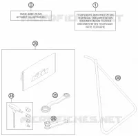 TROUSSE A OUTILS / MANUELS / OPTIONS pour KTM 65 SXS de 2014