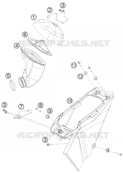 FILTRE A AIR KTM MOTO 65 2010 SX  65 SX