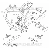 CADRE pour KTM 50 SX MINI ADVENTURE de 2002