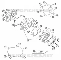 CARTER MOTEUR pour KTM 50 SX MINI ADVENTURE de 2002