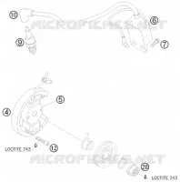 ALLUMAGE pour KTM 50 SX MINI ADVENTURE de 2008