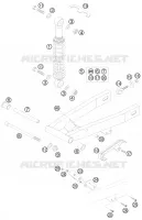 BRAS OSCILLANT  pour KTM 50 SX MINI ADVENTURE de 2008