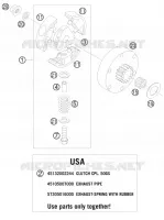 EMBRAYAGE pour KTM 50 SX MINI ADVENTURE de 2008