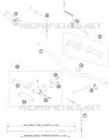 GUIDON / COMMANDES pour KTM 50 SX MINI ADVENTURE de 2008