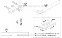 OUTILLAGE SPECIFIQUE (MOTEUR) pour KTM 50 SX MINI ADVENTURE de 2008