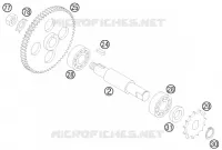 TRANSMISSION pour KTM 50 SX MINI ADVENTURE de 2008