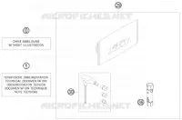 TROUSSE A OUTILS / MANUELS / OPTIONS pour KTM 50 SX MINI ADVENTURE de 2008