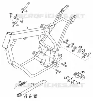 CADRE pour KTM 50 SX SENIOR de 2001