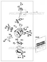 CARBURATEUR pour KTM 50 SX SENIOR de 2001