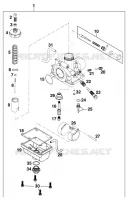 CARBURATEUR pour KTM 50 SX SENIOR de 2001