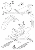 PLASTIQUES pour KTM 50 SX SENIOR de 2001