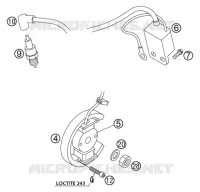 ALLUMAGE pour KTM 50 SX PRO SENIOR LC de 2002
