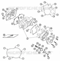 CARTER MOTEUR pour KTM 50 SX PRO SENIOR LC de 2002