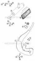 ECHAPPEMENT pour KTM 50 SX PRO SENIOR LC de 2002