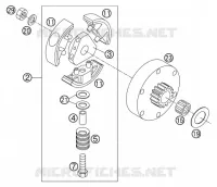 EMBRAYAGE pour KTM 50 SX PRO SENIOR LC de 2002