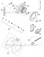 ROUE ARRIERE pour KTM 50 SX PRO SENIOR LC de 2002