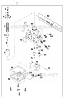 CARBURATEUR pour KTM 50 SX PRO SENIOR de 1998