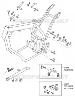 CADRE pour KTM 50 SX PRO SENIOR de 1999