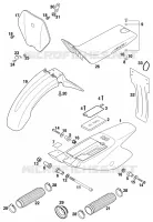 PLASTIQUES pour KTM 50 SX PRO SENIOR de 1999