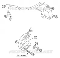 ALLUMAGE pour KTM 50 SX PRO JUNIOR LC de 2003