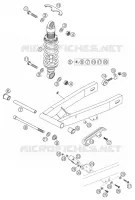 BRAS OSCILLANT  pour KTM 50 SX PRO JUNIOR LC de 2003