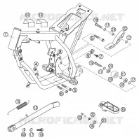 CADRE pour KTM 50 SX PRO JUNIOR LC de 2003