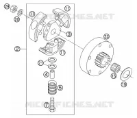EMBRAYAGE pour KTM 50 SX PRO JUNIOR LC de 2003
