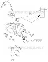 RESERVOIR / SELLE pour KTM 50 SX PRO JUNIOR LC de 2003