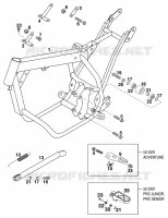 CADRE pour KTM 50 SX PRO JUNIOR de 1999