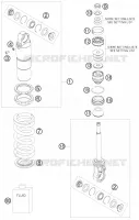 AMORTISSEUR (PIECES) pour KTM 50 SX de 2011