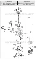 CARBURATEUR pour KTM 50 SX de 2011