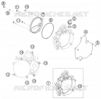 CARTER EMBRAYAGE pour KTM 50 SX de 2011