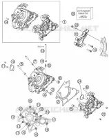 CARTER MOTEUR pour KTM 50 SX de 2011