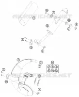 ECHAPPEMENT pour KTM 50 SX de 2011