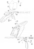 PLASTIQUES pour KTM 50 SX de 2011