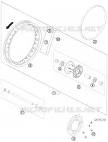 ROUE AVANT pour KTM 50 SX de 2011