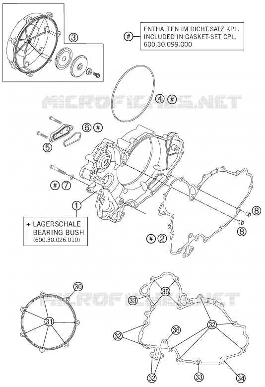 CARTER EMBRAYAGE KTM MOTO 990 2013 SUPERDUKE  990 SUPER DUKE R
