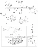 BOITIER PAPILLON INJECTION pour KTM 990 SUPER DUKE R de 2009