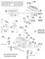 CULASSE ARRIERE pour KTM 990 SUPER DUKE R de 2009